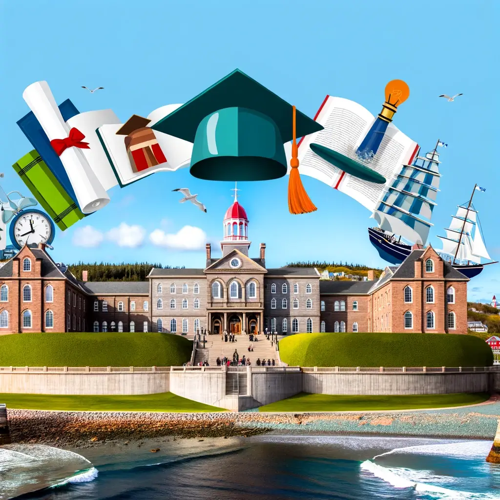 A prestigious campus in Nova Scotia, symbolizing academic excellence and innovation.