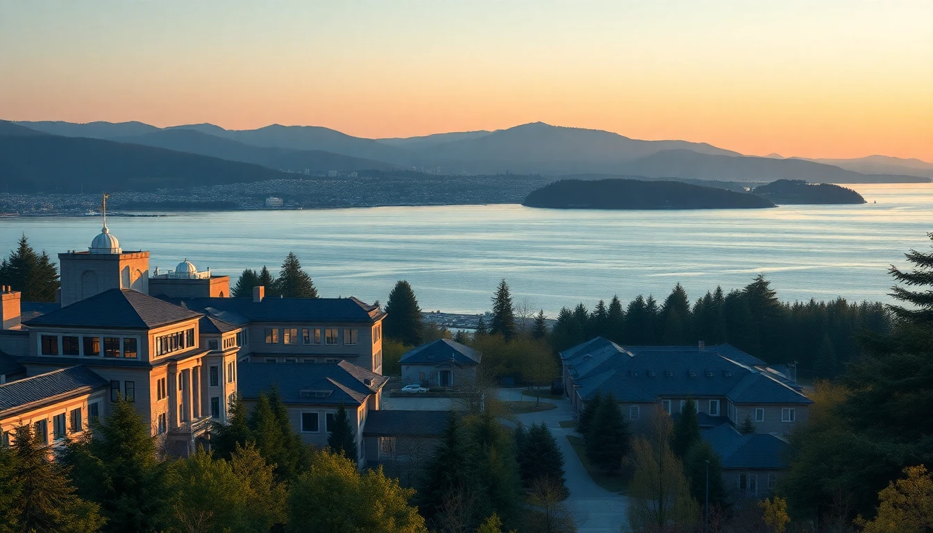 The University of British Columbia Vancouver Canada: Aerial view of The University of British Columbia Vancouver Canada campu