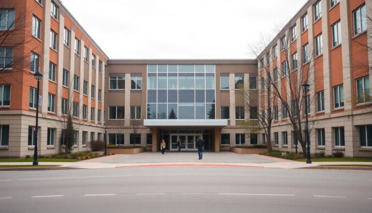 Crandall University campus entrance on Gorge Road in Moncton, New Brunswick, Canada