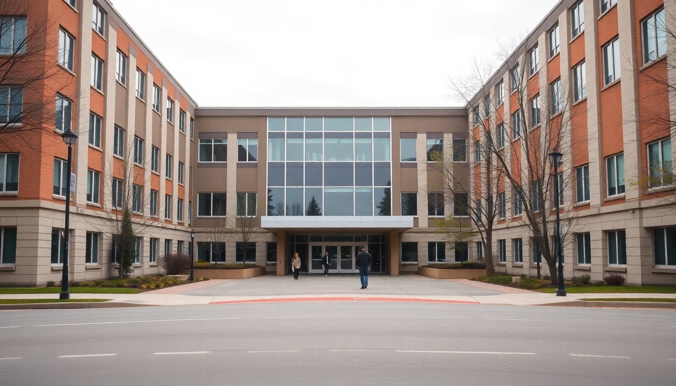 Crandall University campus entrance on Gorge Road in Moncton, New Brunswick, Canada