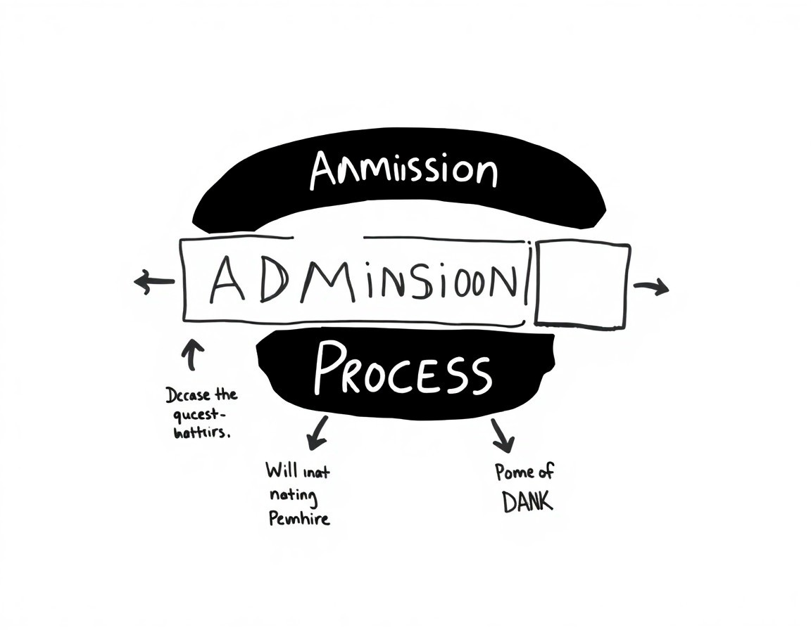 Diagram outlining the admission process at Kwantlen Polytechnic University.