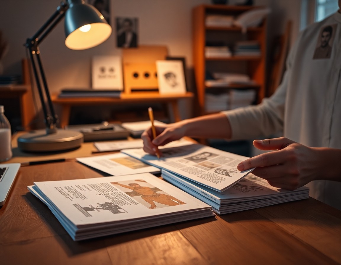 Applicant works at a studio desk preparing a NSCAD University portfolio.