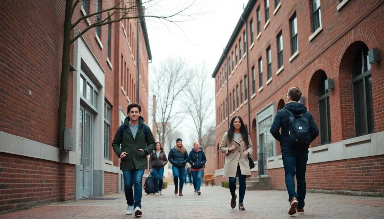 University of Prince Edward Island campus walkway in Charlottetown