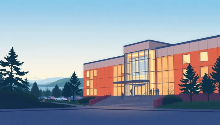 Vancouver Island University campus view